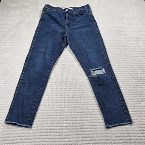 Levis Jeans Womens 10 Heritage Skinny Fit Raw Hem Distressed
